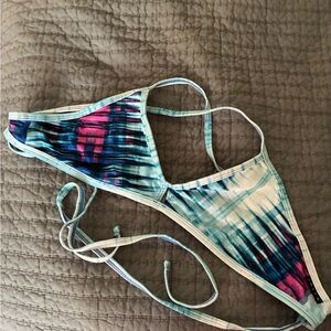 Jolyn Clothing Blue and White Bikini Top